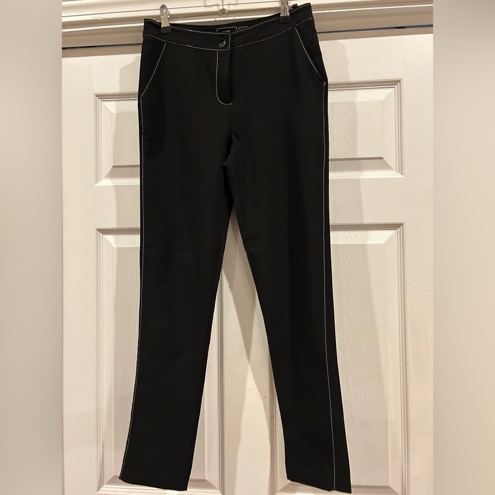 Have Black Trousers with White Stitching